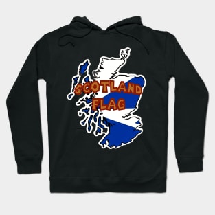 Scotland Flag Map Hoodie